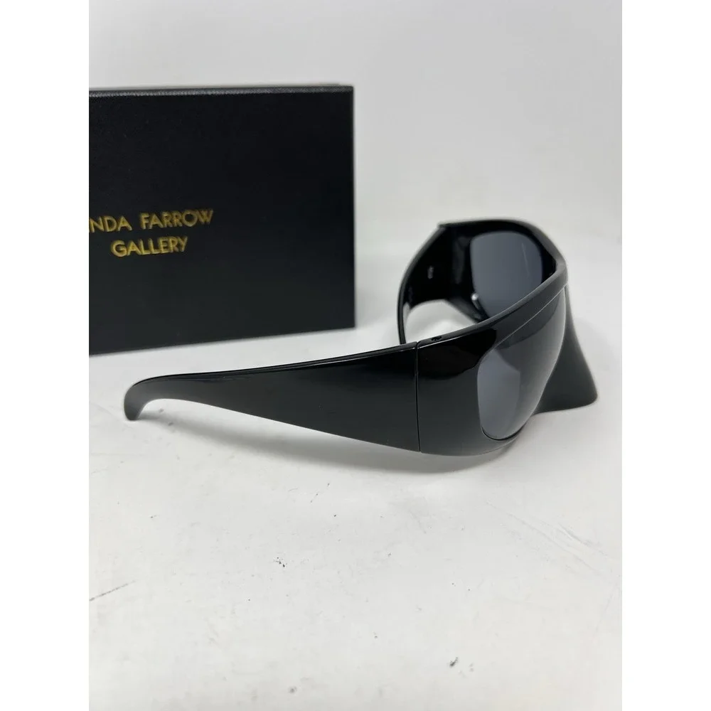 LINDA FARROW x BERNHARD WILLHELM Steve Lacy Mask Sunglasses In Black